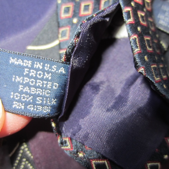 Polo Ralph‎ Lauren Vintage Handmade Ties Silk Floral Lot Of 3 made in USA - Picture 13 of 17